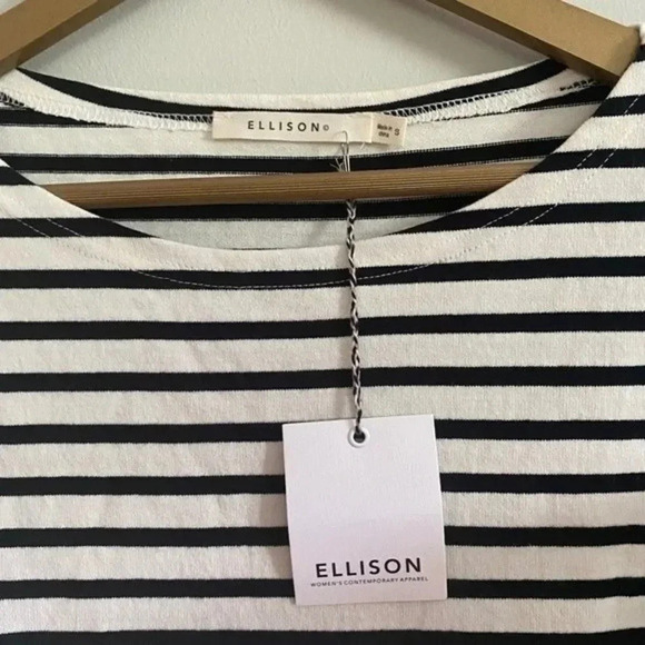 NWT Ellison striped bell sleeve top - Picture 4 of 9